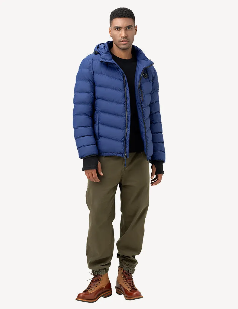 Men's Heated Puffer Jacket With Hand-Heating