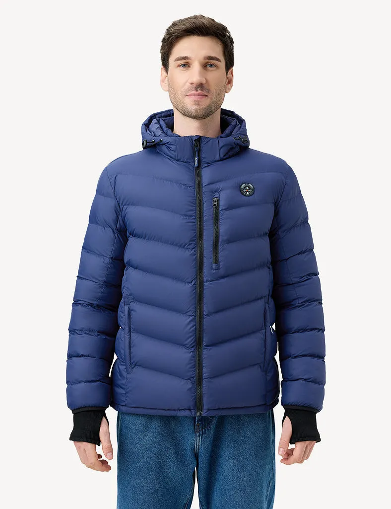 Men's Heated Puffer Jacket With Hand-Heating