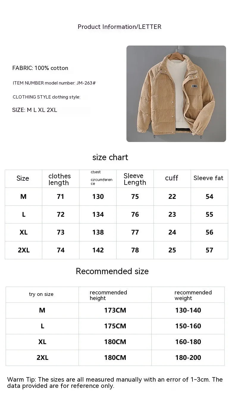 Men's Puffer Jacket Coat Outerwear