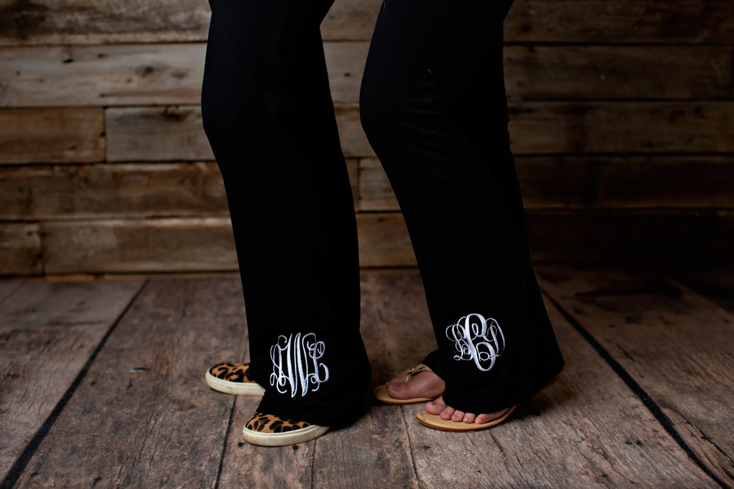 Monogrammed Boot Cut Yoga Pants - 2020