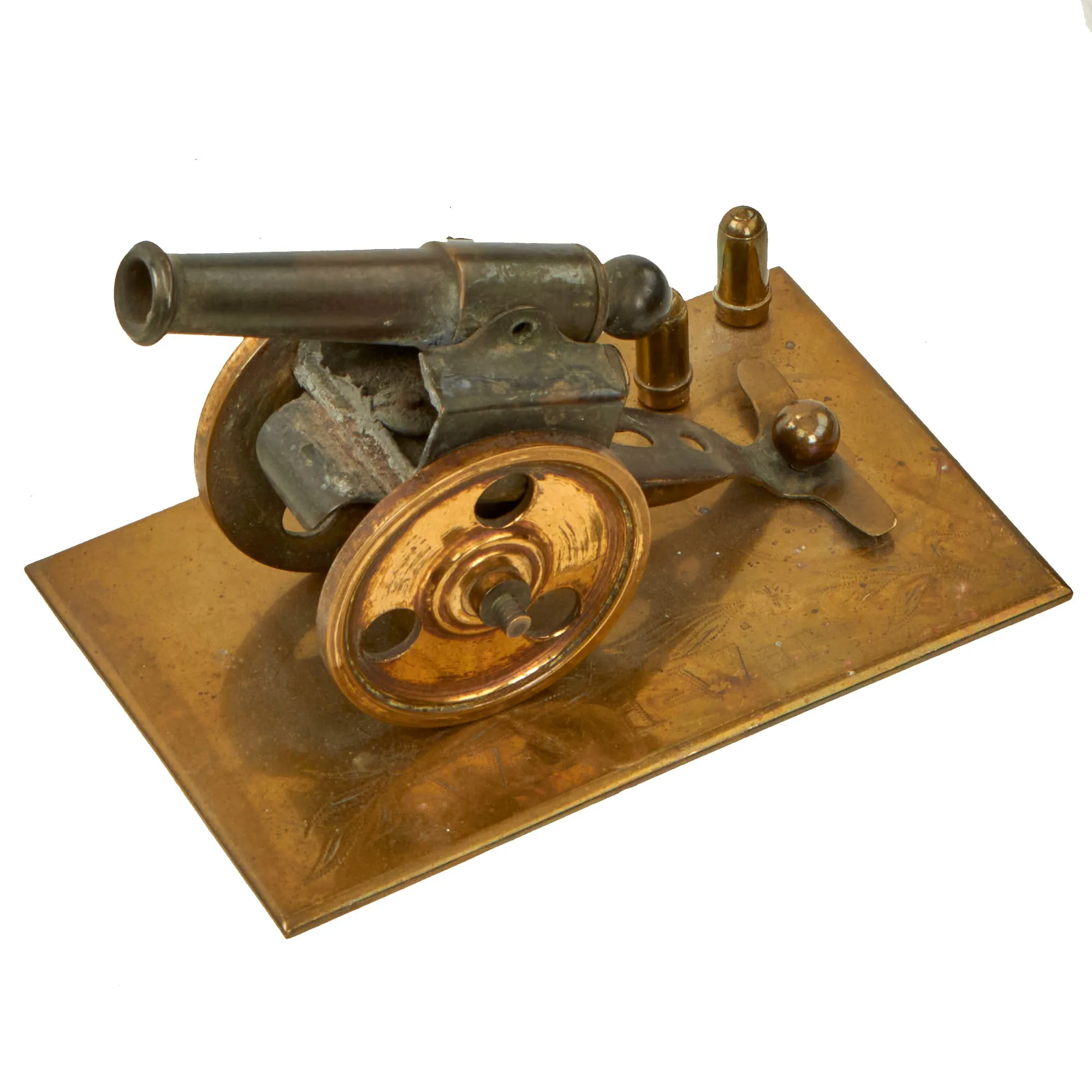 Original British WWI 18-Pounder Artillery Gun Trench Art - Featured In The Book “Trench Art, An Illustrated History” by Jane Kimball on Page 169