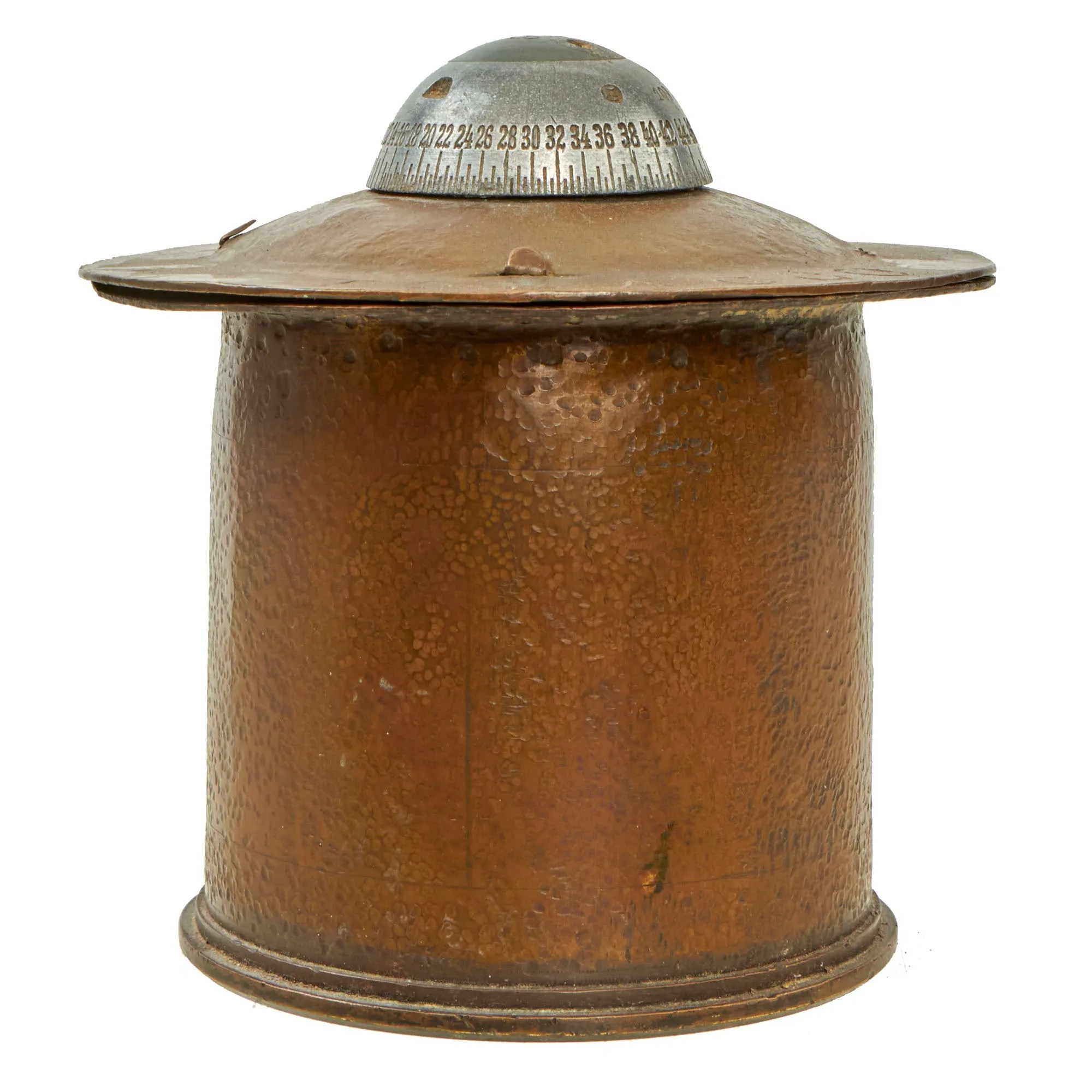 Original British WWI Inert 84mm QF 18-Pounder Field Gun Artillery Shell Tobacco Tin Trench Art