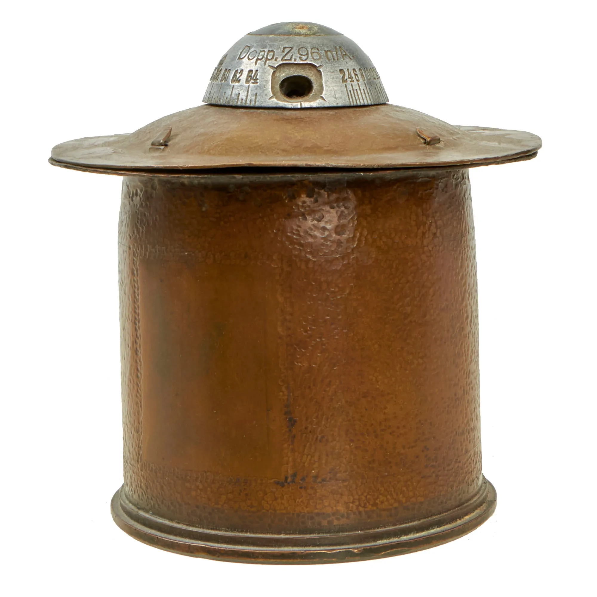 Original British WWI Inert 84mm QF 18-Pounder Field Gun Artillery Shell Tobacco Tin Trench Art