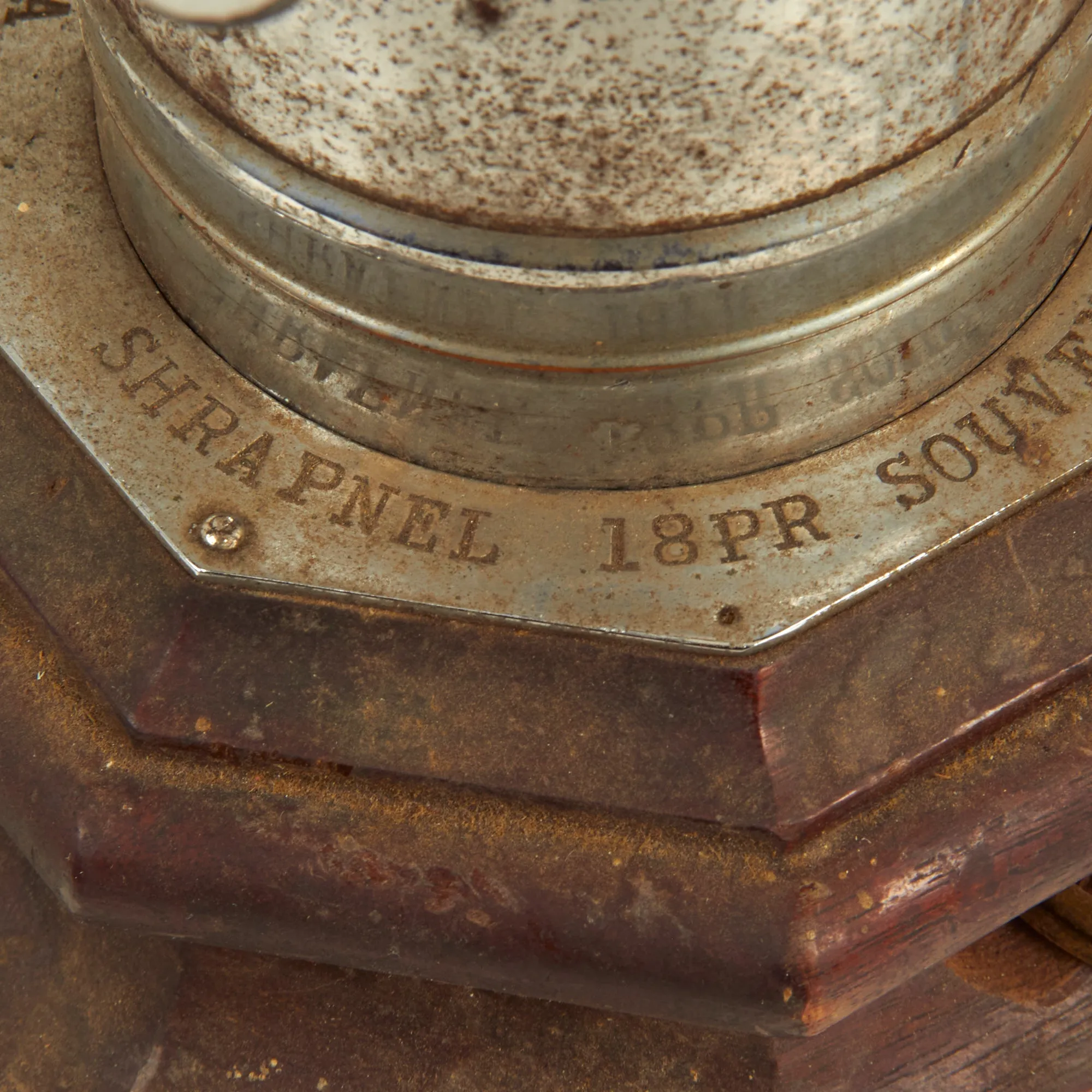 Original Canadian WWI Inert Ordnance QF 18-Pounder Artillery Round Trench Art Lamp - Functional