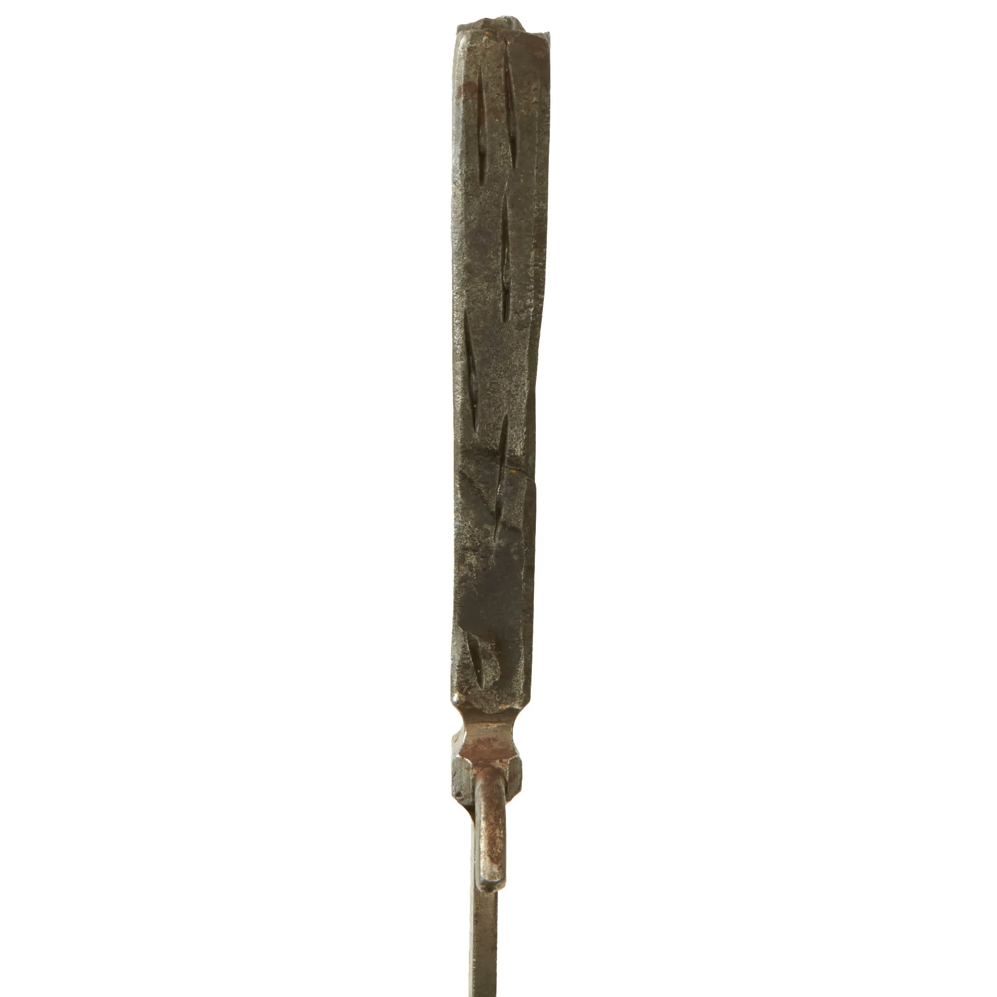 Original French WWI Trench Art Meat Fork Made from Shell Explosion at Lille on January 11th, 1916