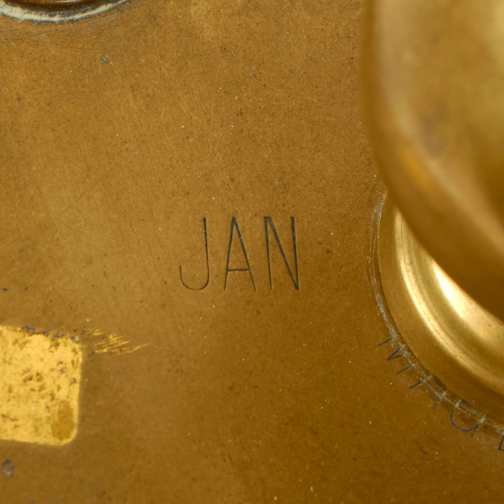 Original German WWI Trench Art “Dinner Gong” Made From Scrap Artillery Shell Brass As Featured In The Book “Trench Art, An Illustrated History” by Jane Kimball on Page 194