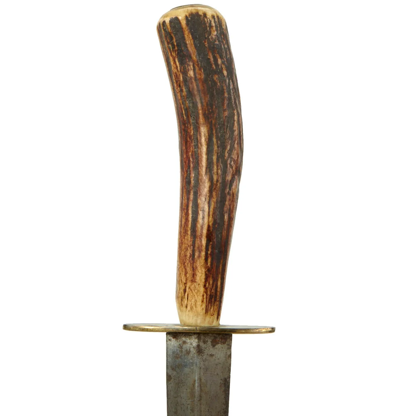 Original WWII Custom Trench/Boot Knife with Antler Grip - Fairbairn Sykes 3rd Pattern Style Blade