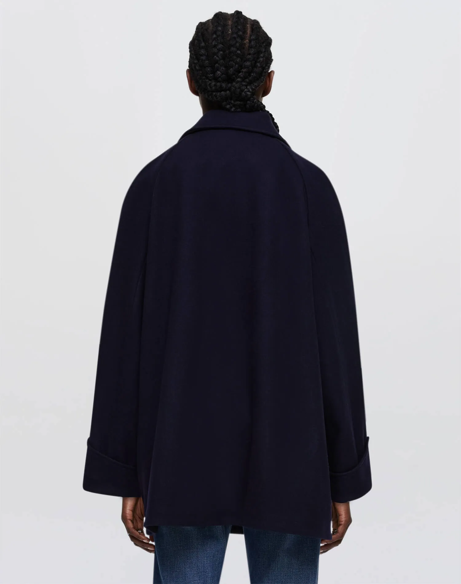 Oversized Peacoat - Navy