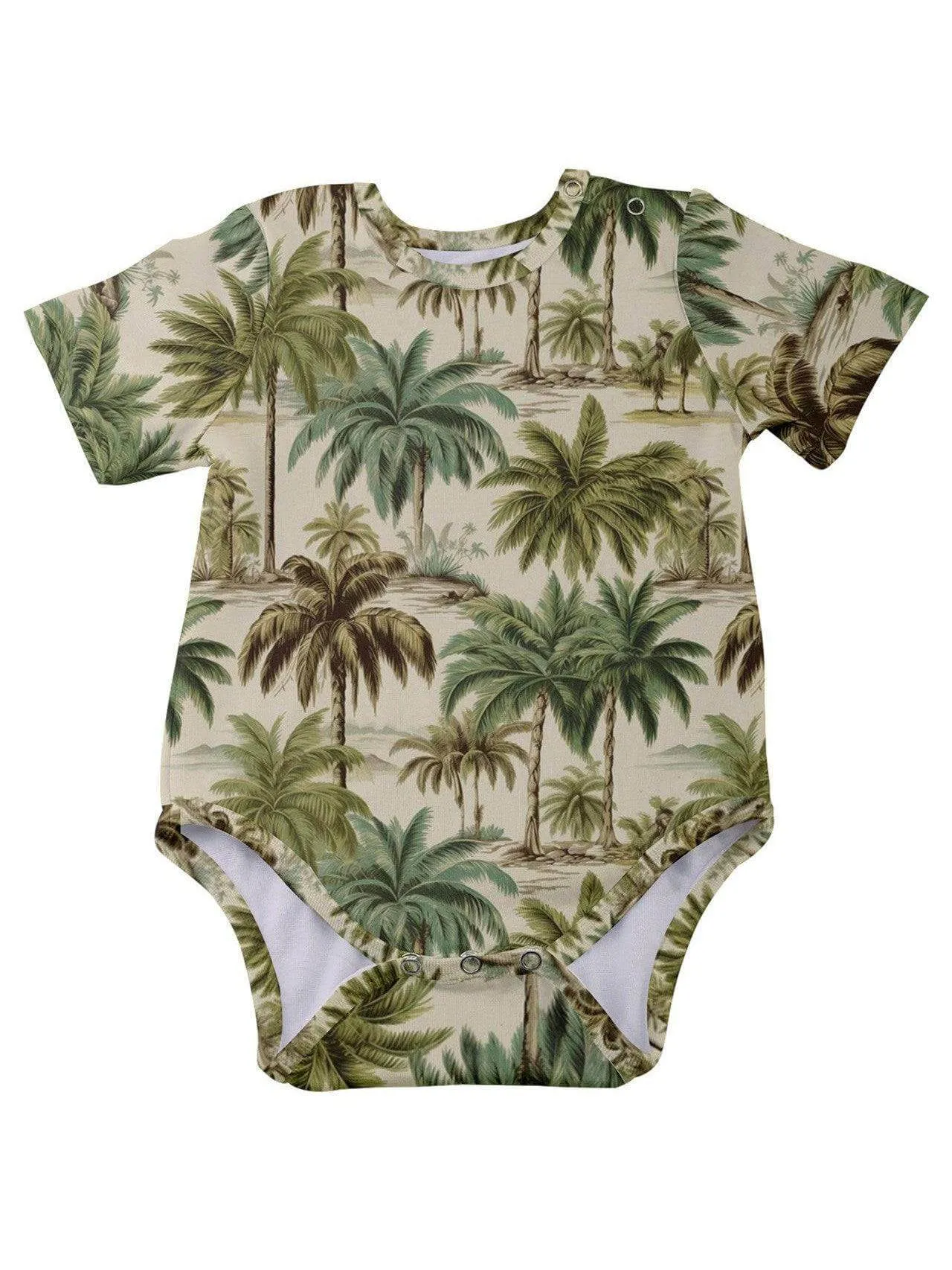 Palm Haven Baby Short Sleeve Onesie Bodysuit