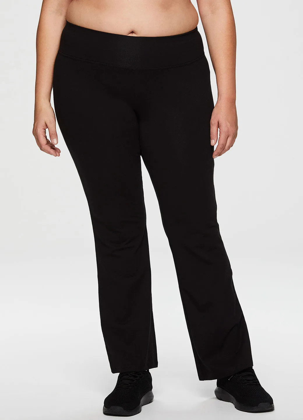 Plus Prime Cotton Spandex Boot Cut Yoga Pant