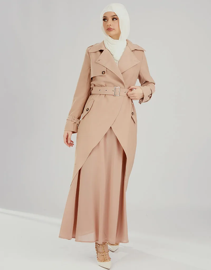 Pristine Trench Dress