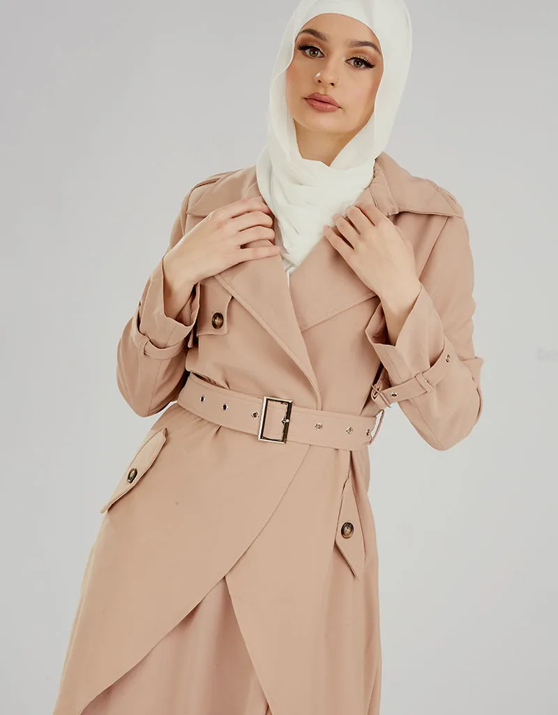 Pristine Trench Dress