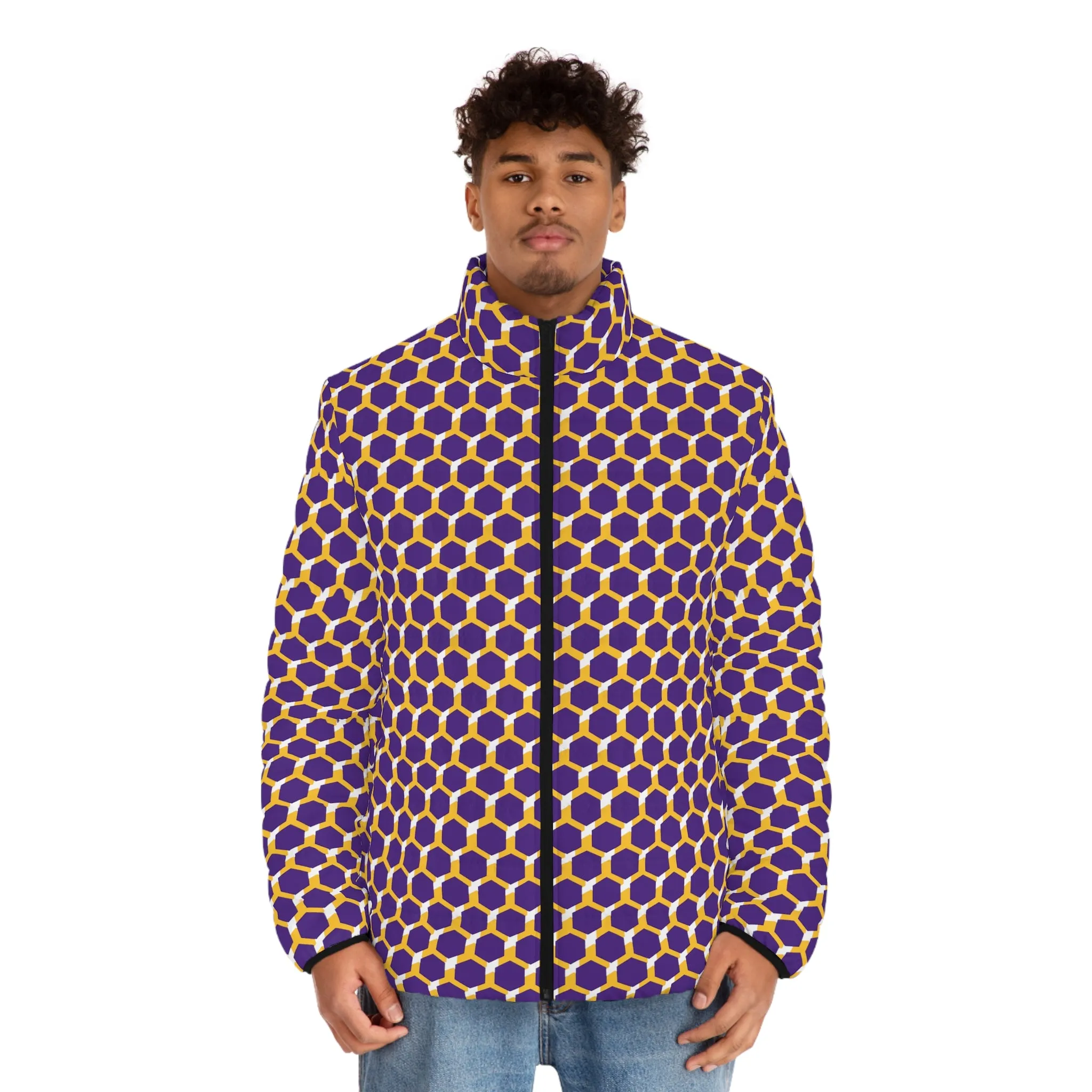 Puffer Jacket - Purple/Gold Hex