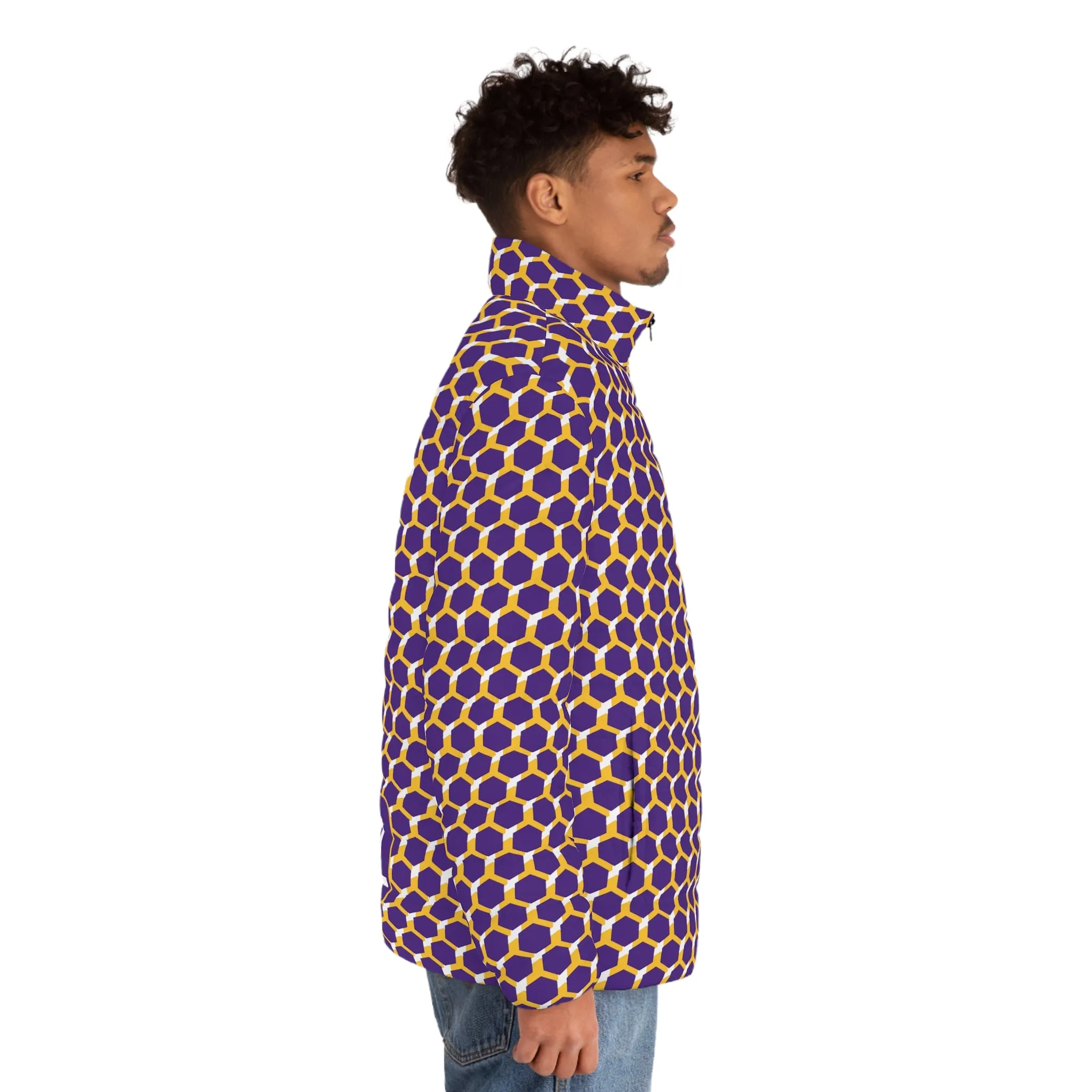 Puffer Jacket - Purple/Gold Hex