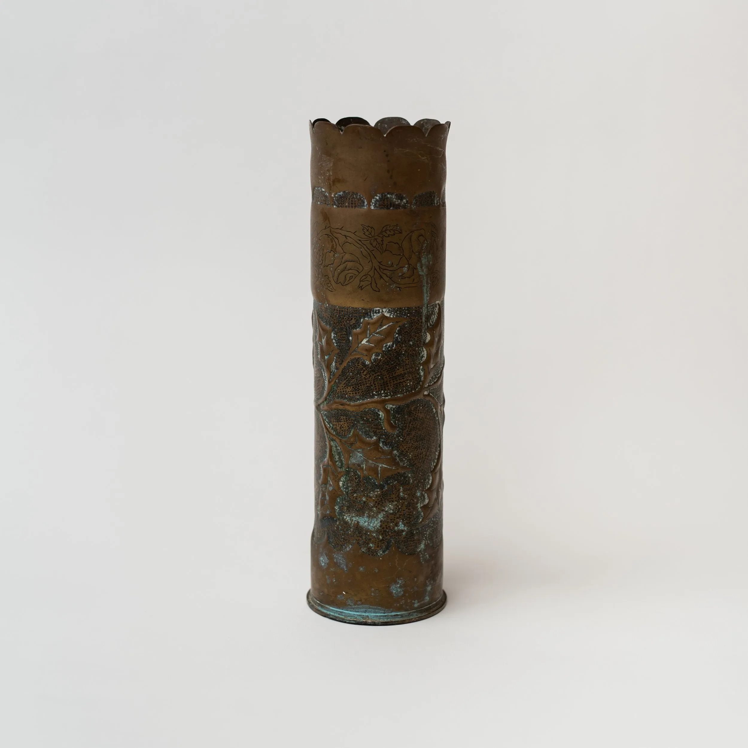 Reclaimed Trench Art Vase - Large