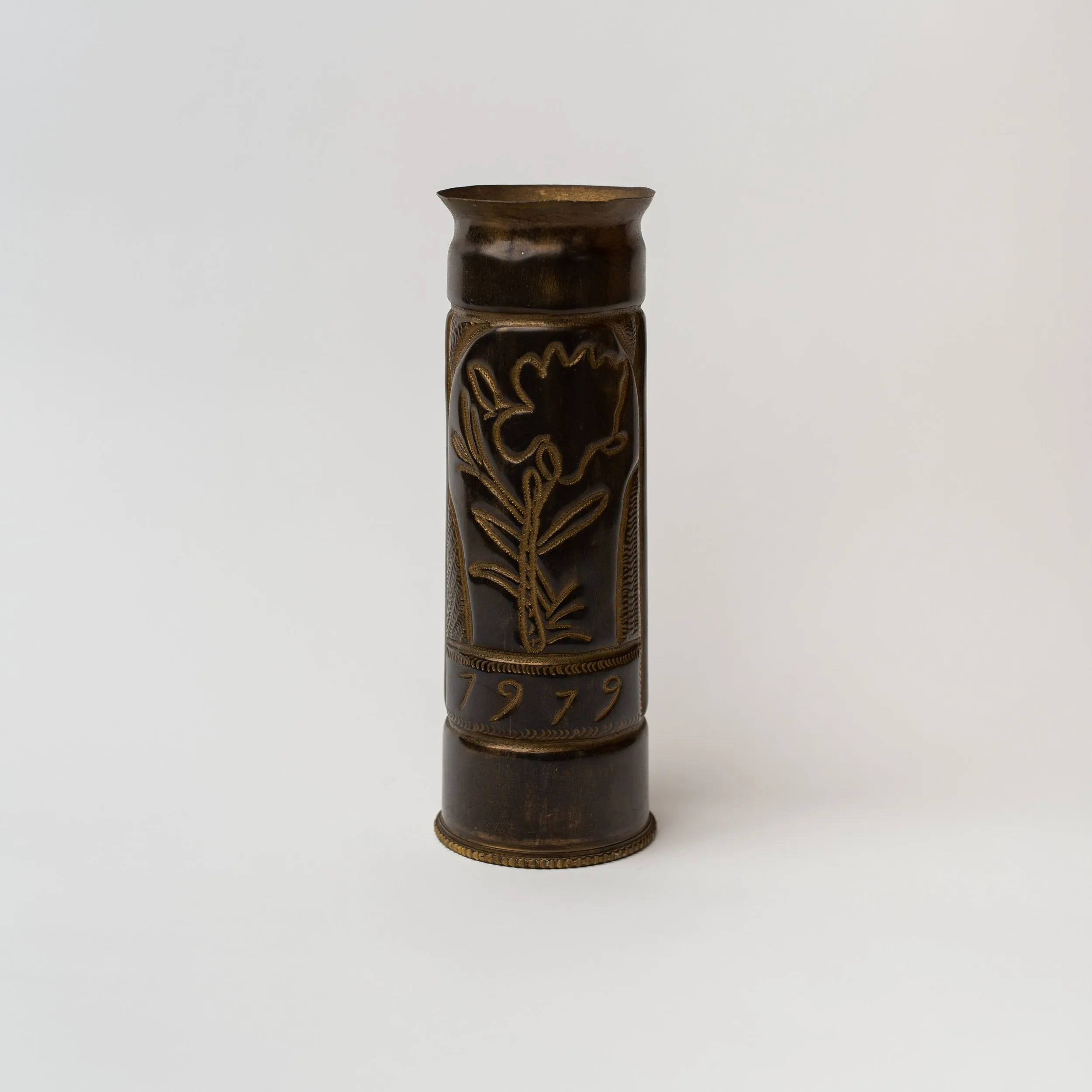 Reclaimed Trench Art Vase - Large