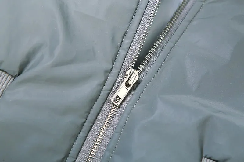 Reflective Puffer Cropped Padded Jacket - Final Sale