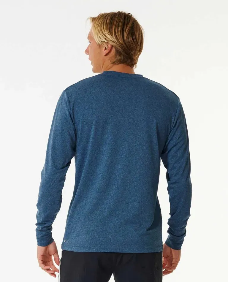 Ripcurl Stack UPF Long Sleeve Rashie - Navy Marle