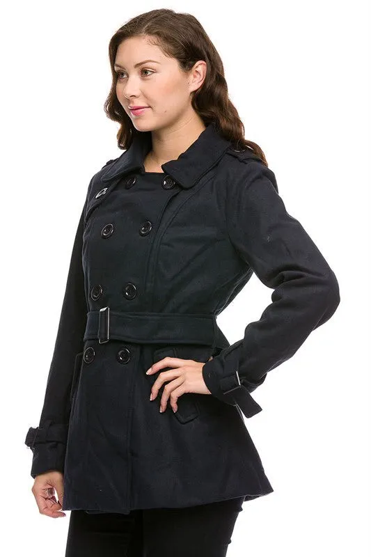 Royal Curves Black Peacoat-FINAL SALE-NOT ELIGIBLE FOR EXCHANGE OR REFUND