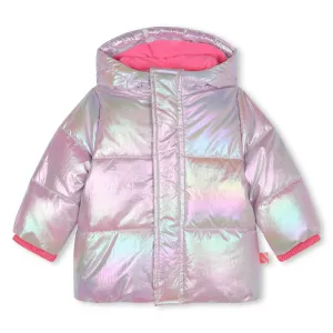 Shiny Puffer Jacket | Pink