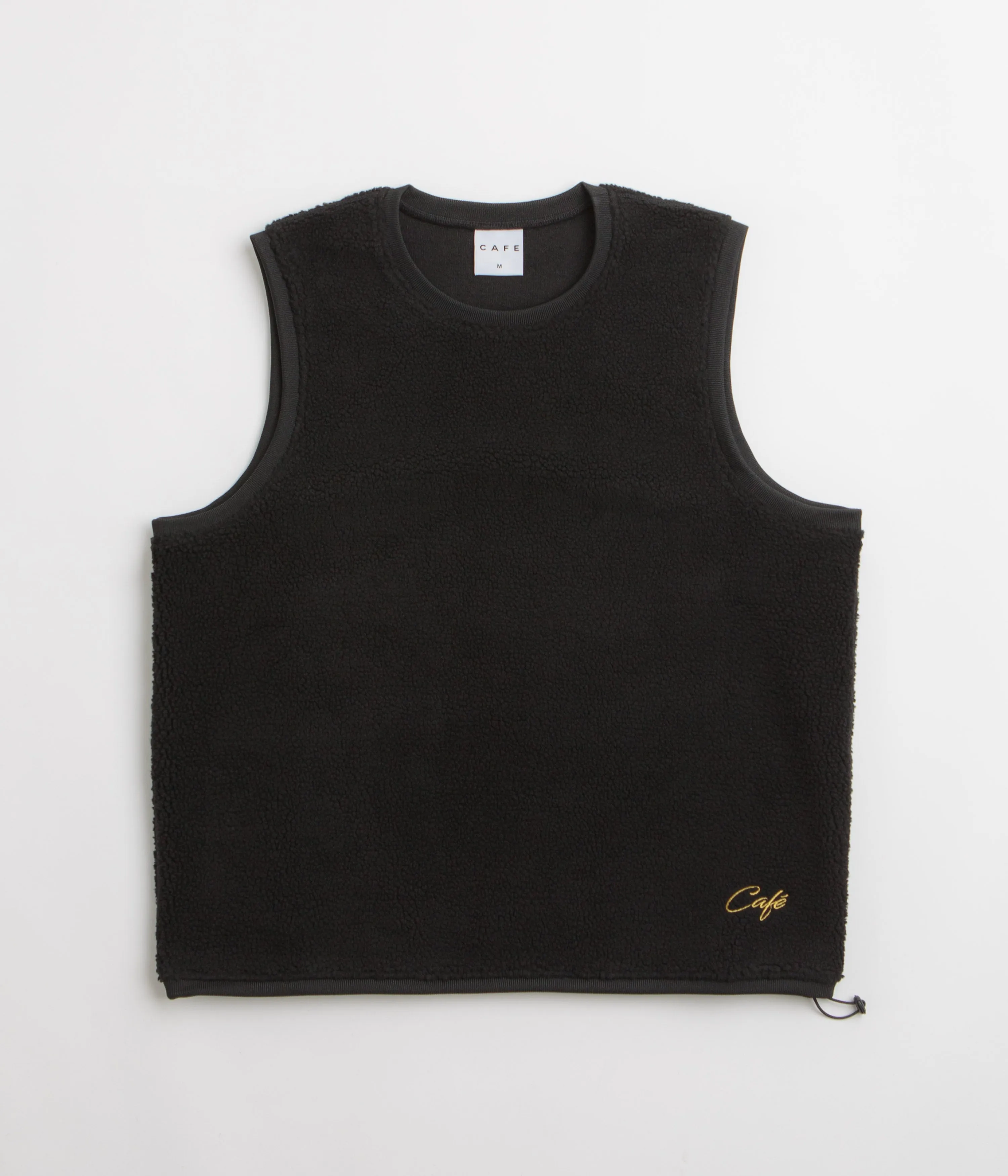 Skateboard Cafe Sherpa Fleece Vest - Black