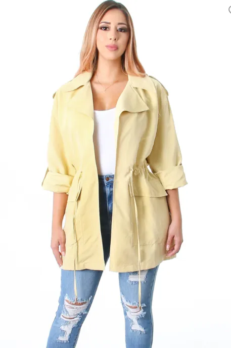 Sleeve Fashion Trench Blazer