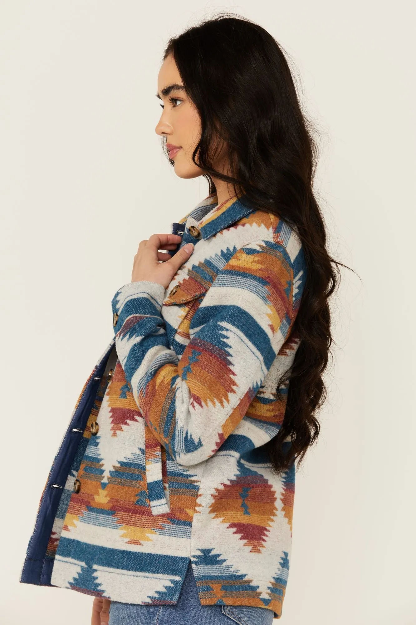 Southwestern Print Shacket