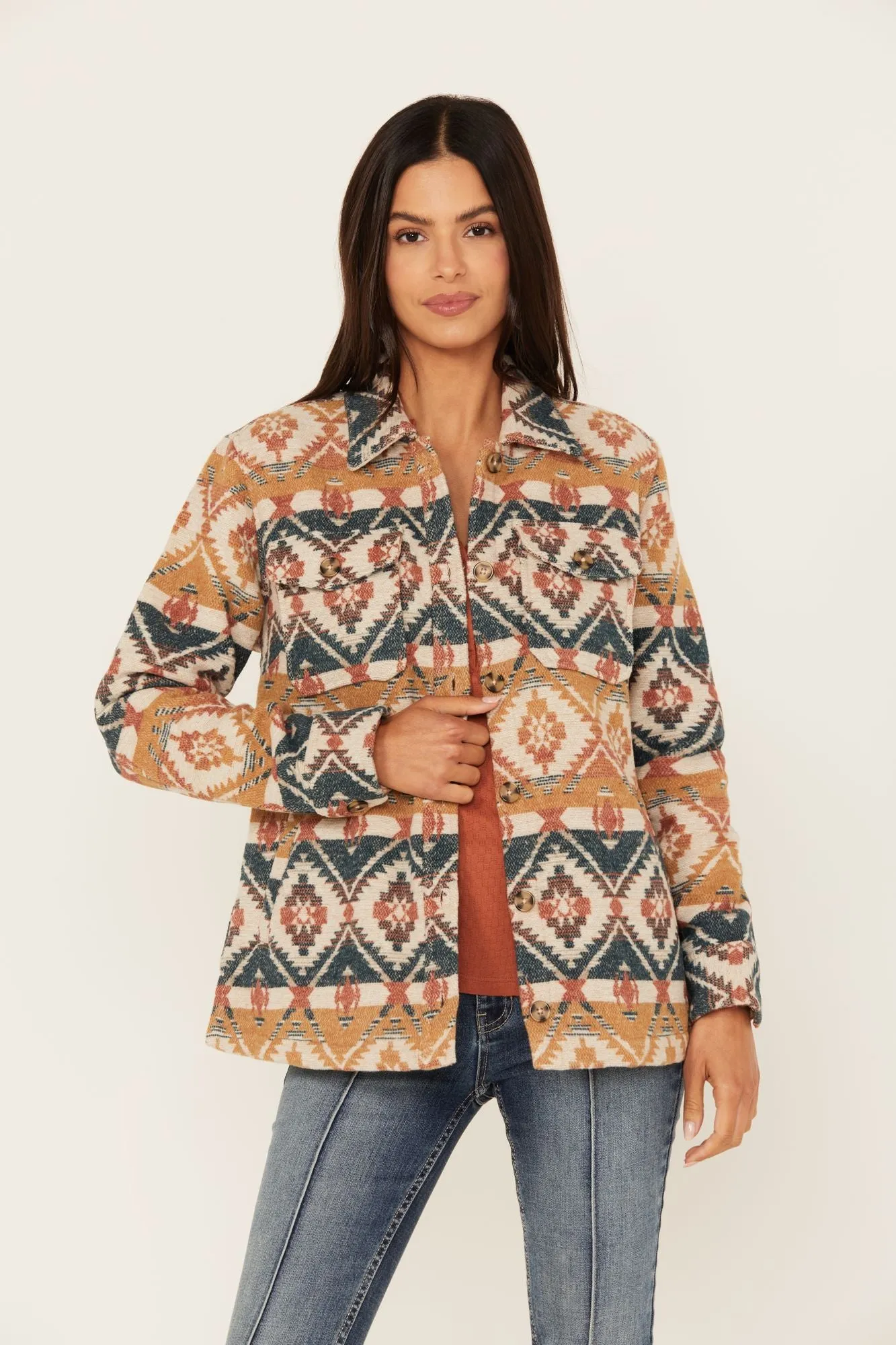 Southwestern Striped Shacket