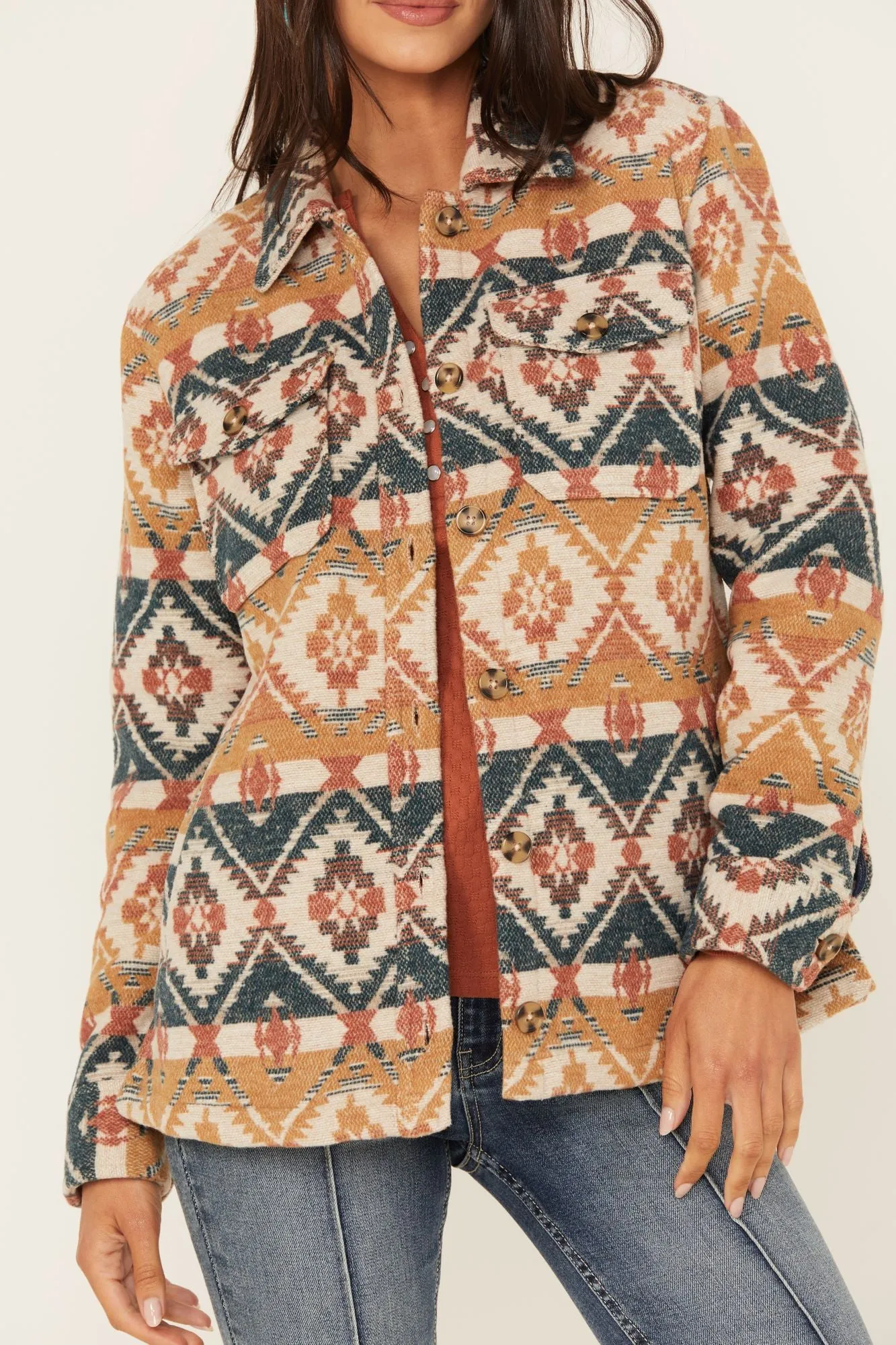 Southwestern Striped Shacket