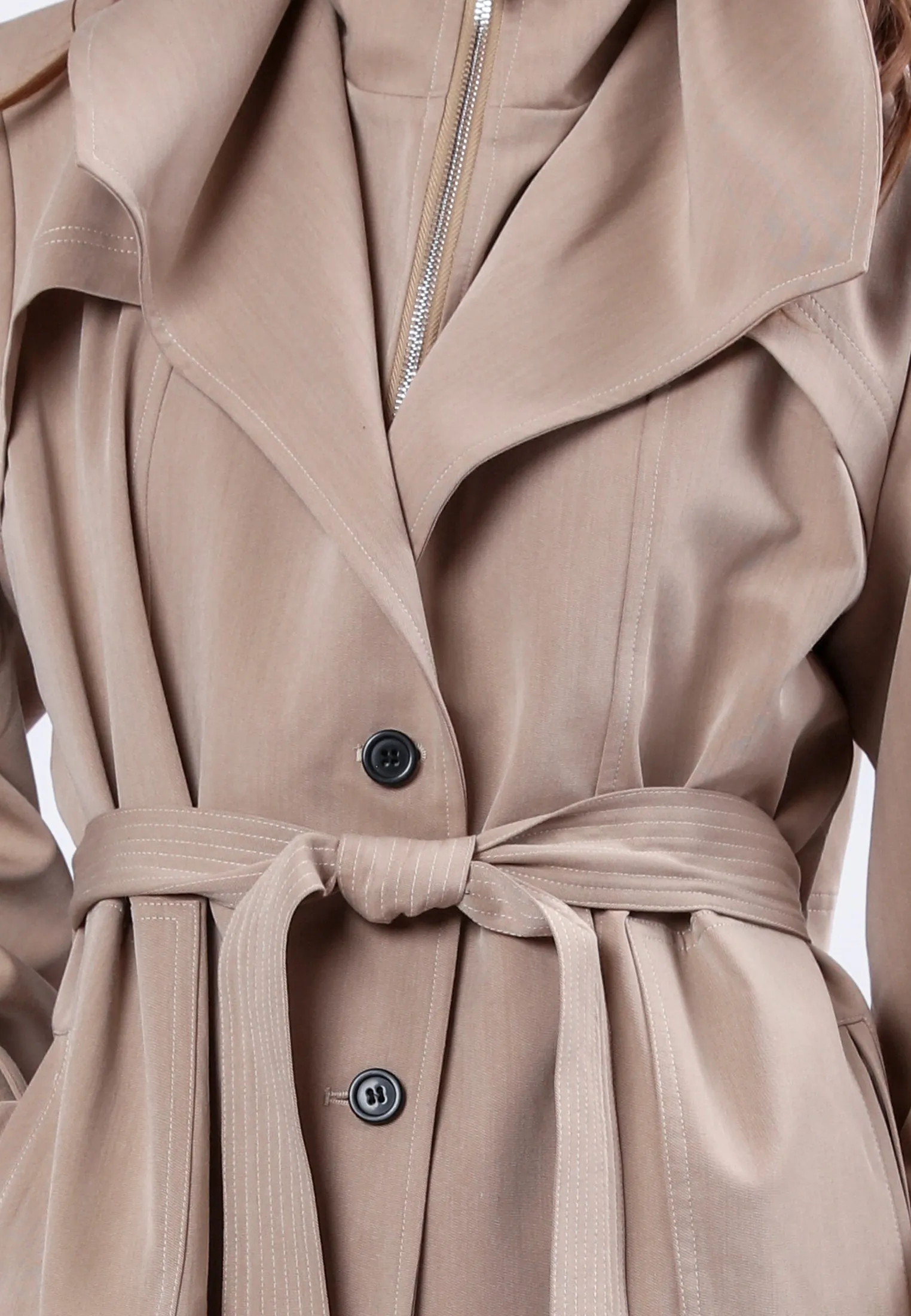 SPIRIT TAUPE TRENCHCOAT