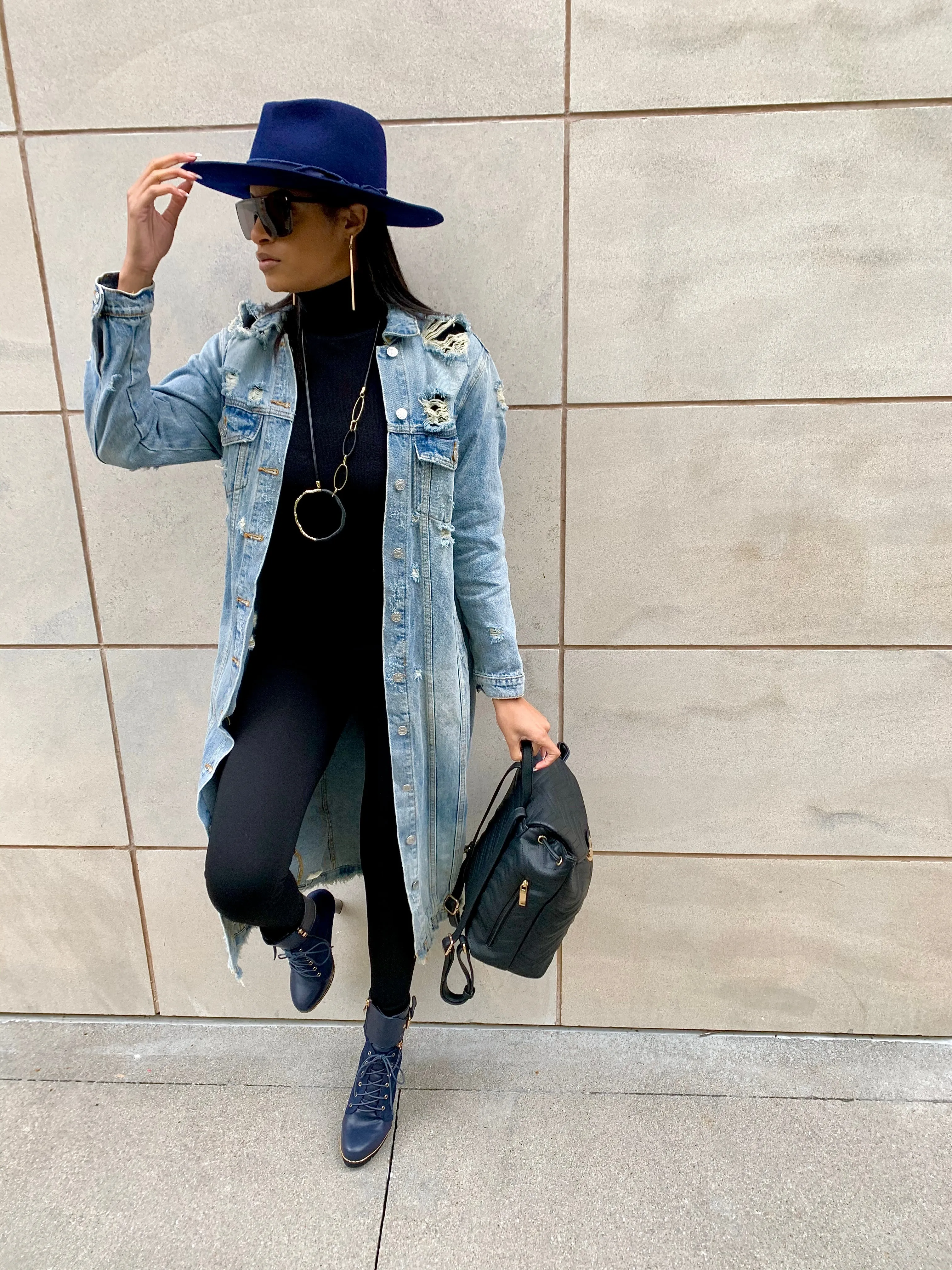 Stop the press- Denim trench jacket