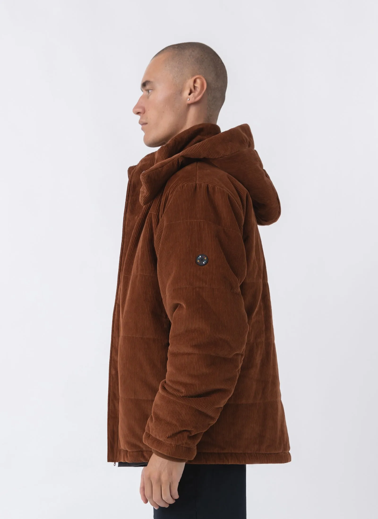 System Cord Puffer Rust Corduroy