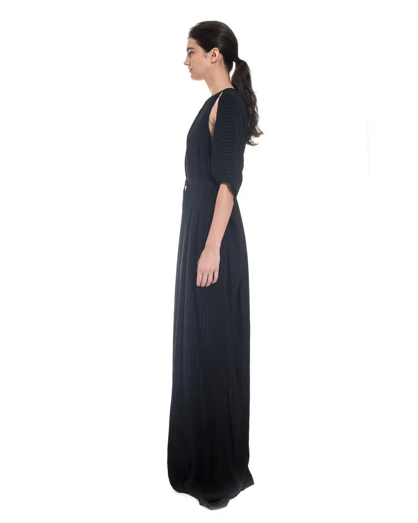 TOME Oversized Matelasse Jumpsuit | Black - FINAL SALE