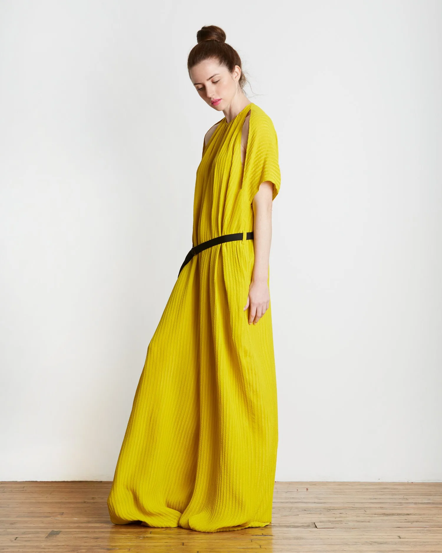 TOME Oversized Matelasse Jumpsuit | Citron - FINAL SALE