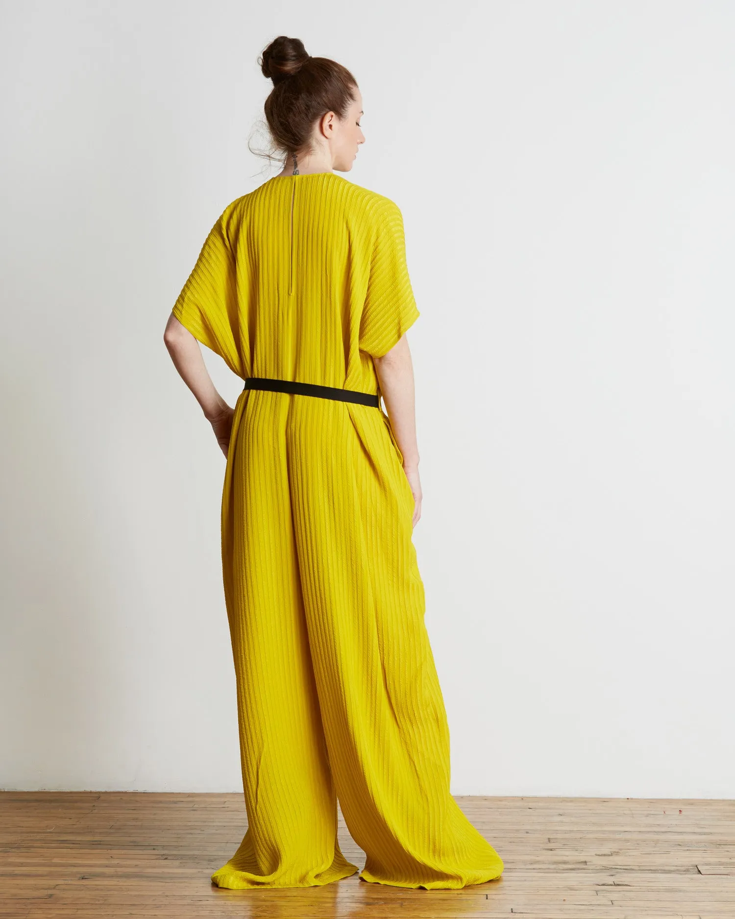 TOME Oversized Matelasse Jumpsuit | Citron - FINAL SALE