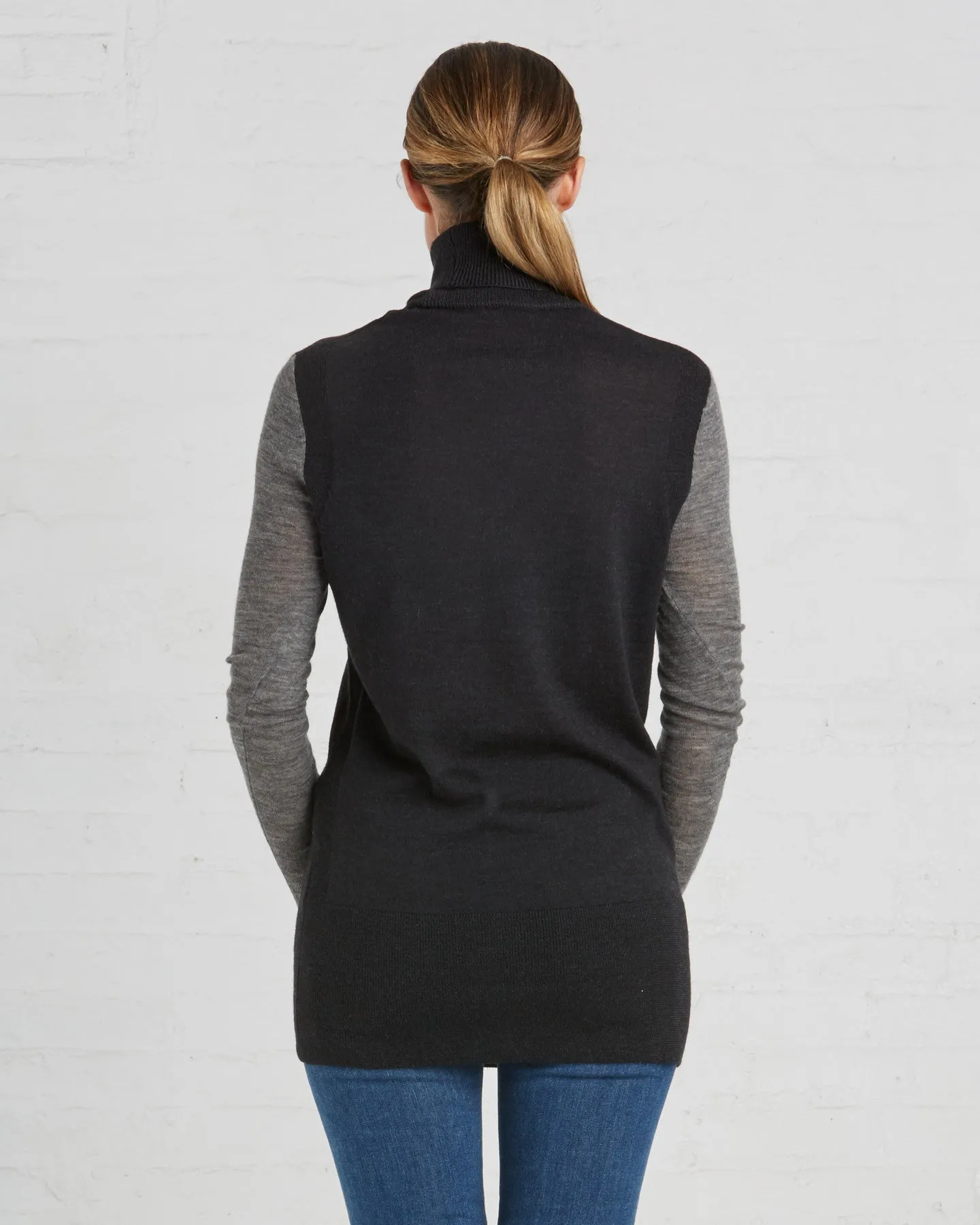 TOME V Turtleneck Sweater in Charcoal - FINAL SALE