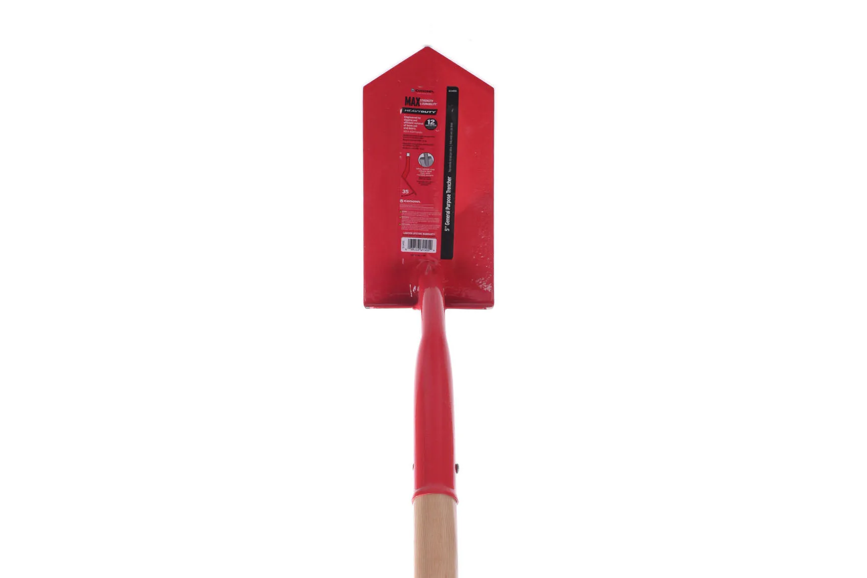 Trench Shovel - General Purpose 35 , 5 Inch - 35  angle, 12 gauge, 48 inch Ash w