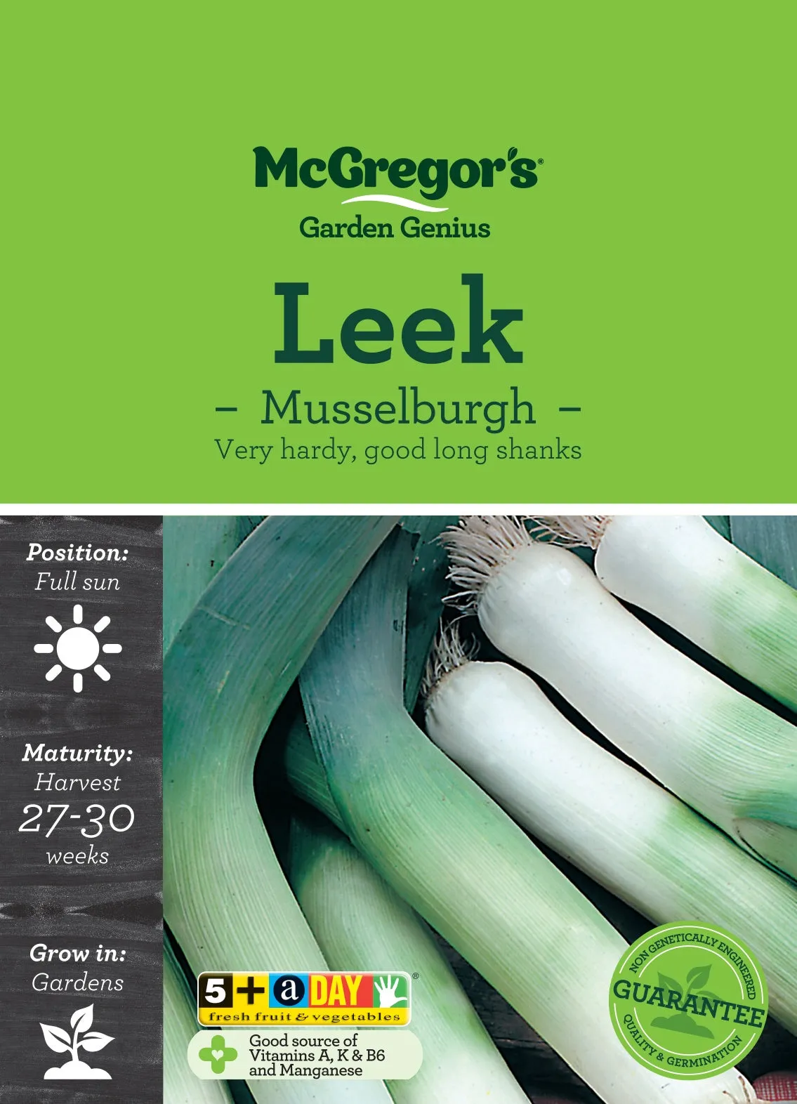 Vegetable Seeds, McGregor's, Leek Musselburgh