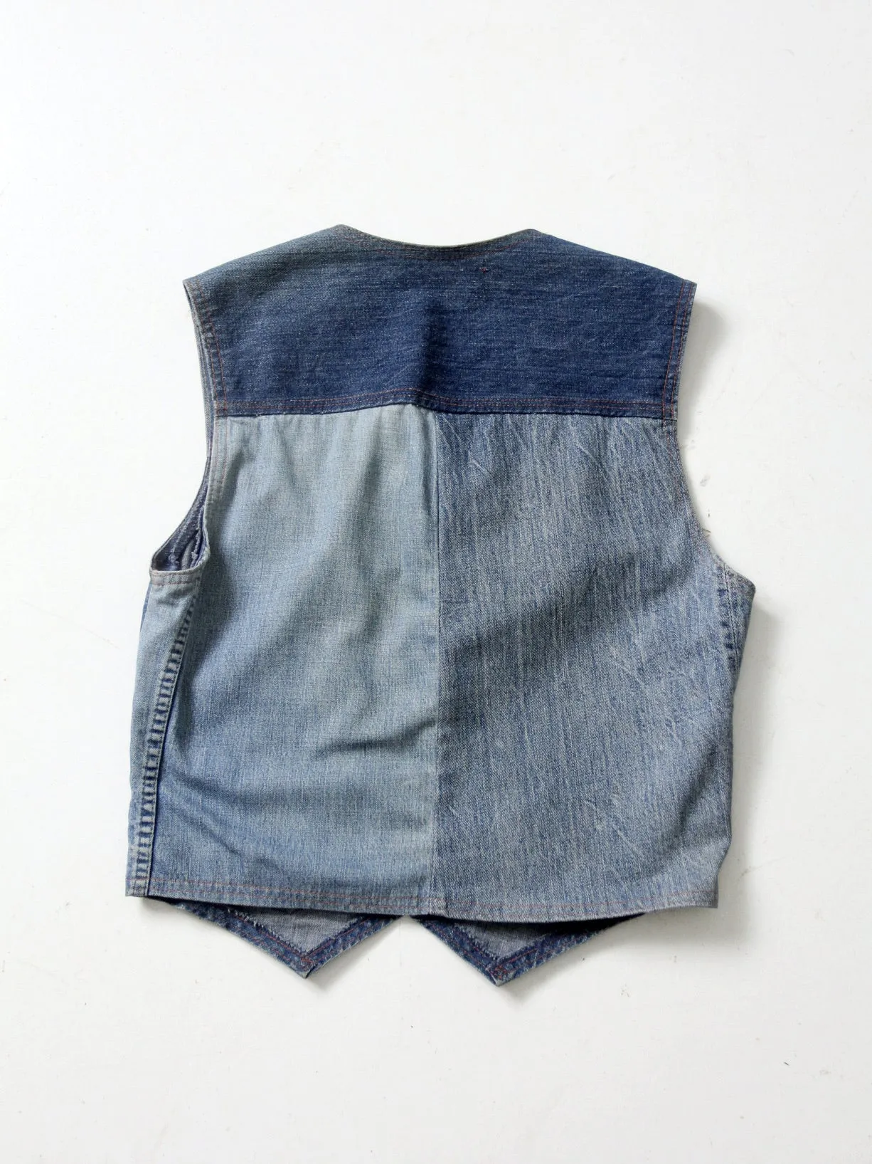 vintage custom denim vest