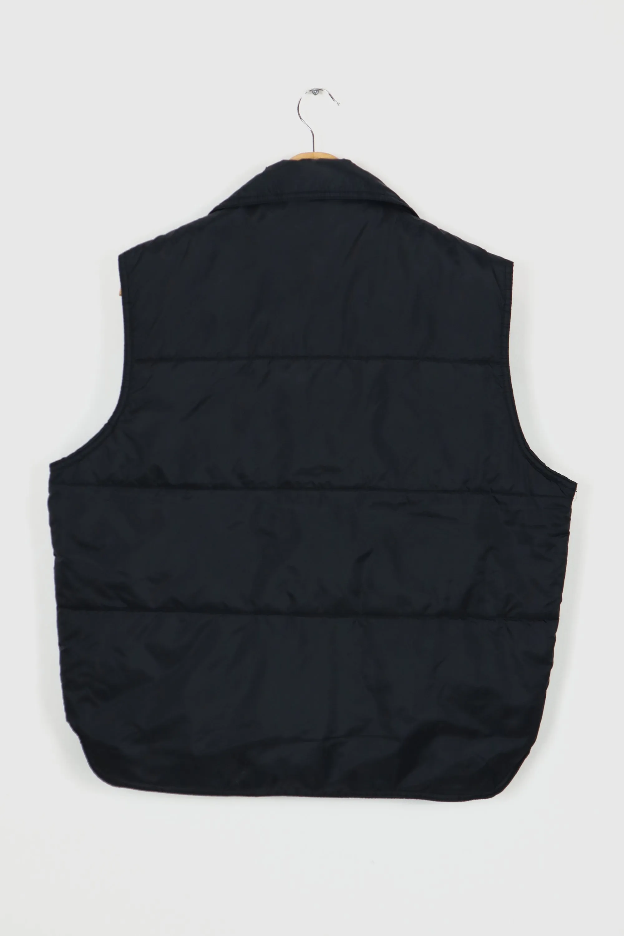 Vintage Nylon Snap Button Puffer Vest