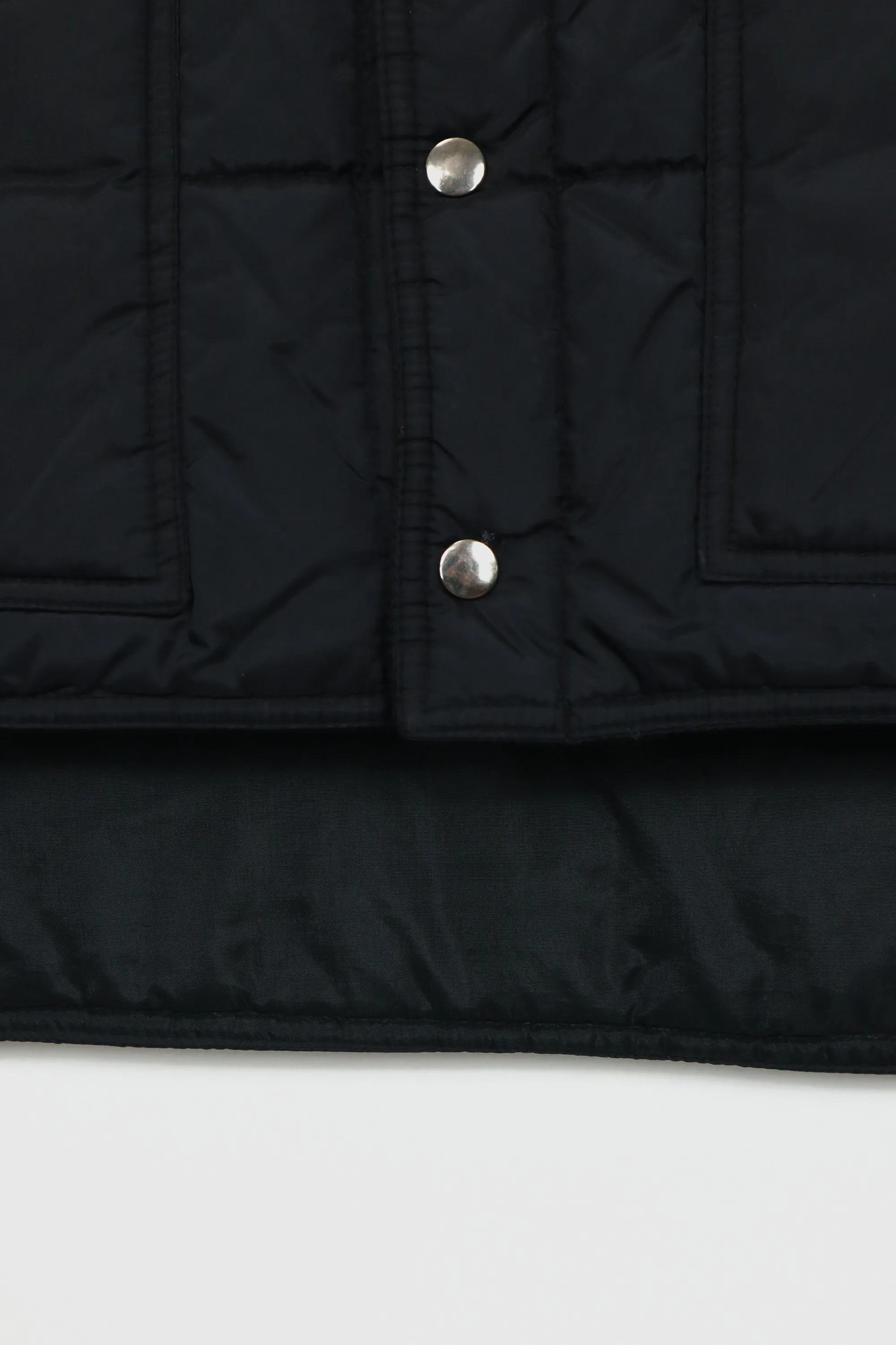 Vintage Nylon Snap Button Puffer Vest