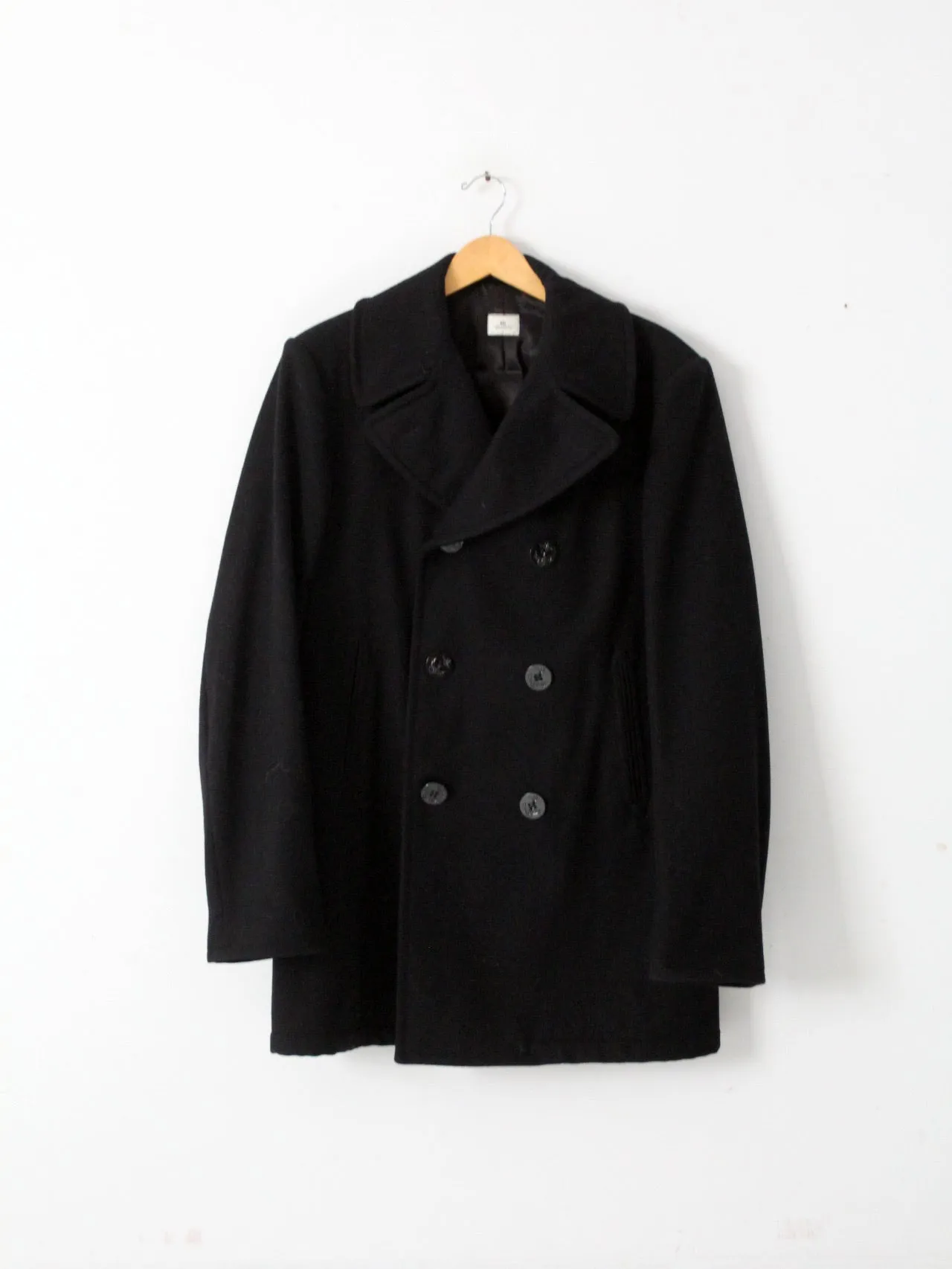 vintage US Navy peacoat