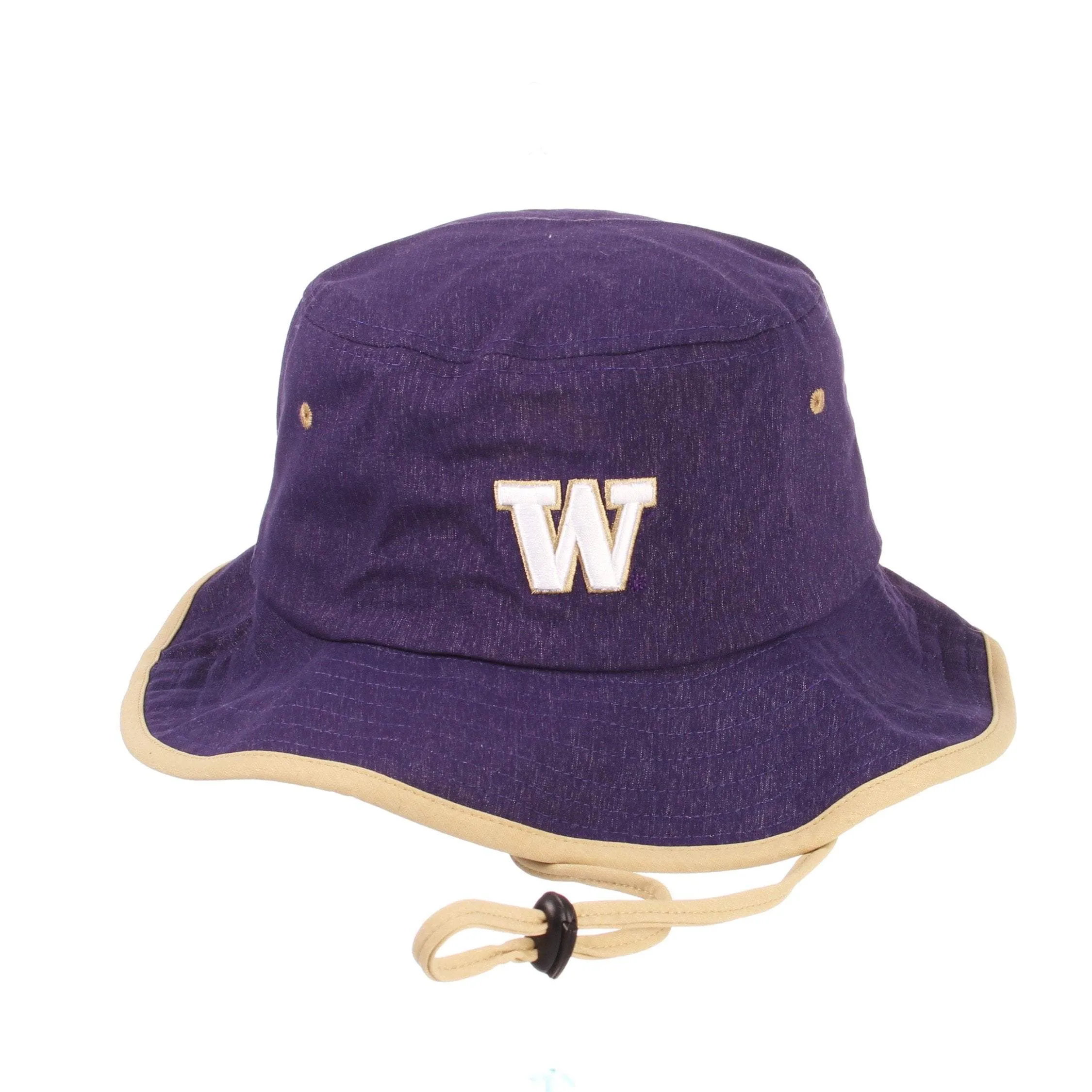 Washington Huskies Zephyr "Tide" Purple & Tan Low Profile Bucket Hat Cap (L/XL)