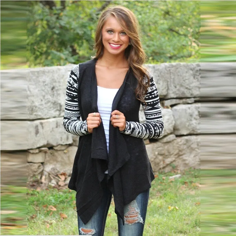 Women Long Sleeve Knitted Cardigan Loose Sweater Outwear Jacket Coat Sweater