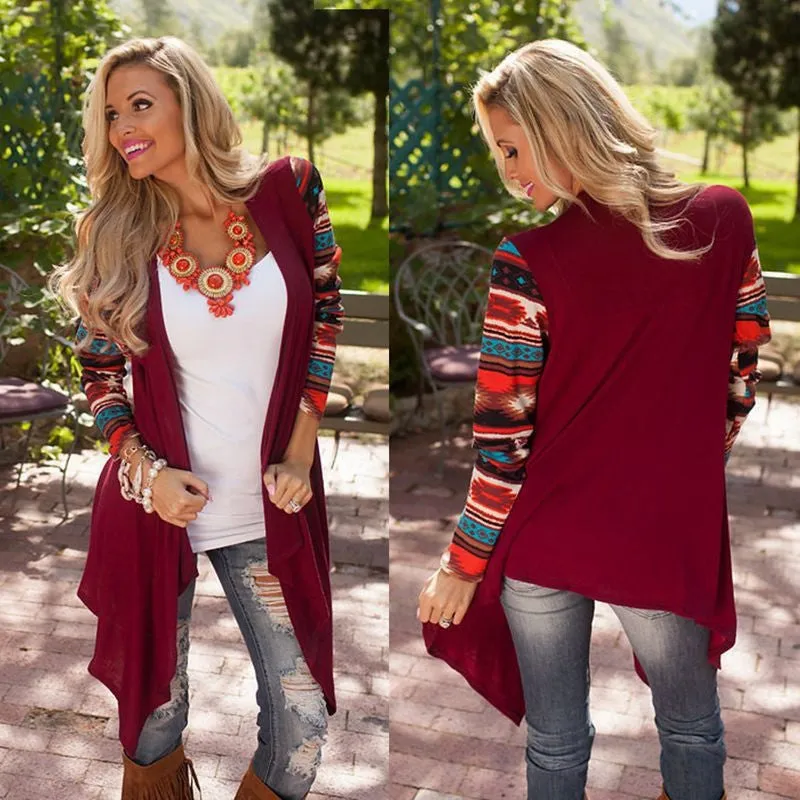 Women Long Sleeve Knitted Cardigan Loose Sweater Outwear Jacket Coat Sweater