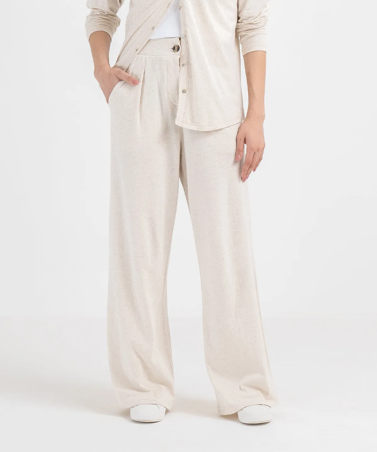 Women's Linen Flared Pants