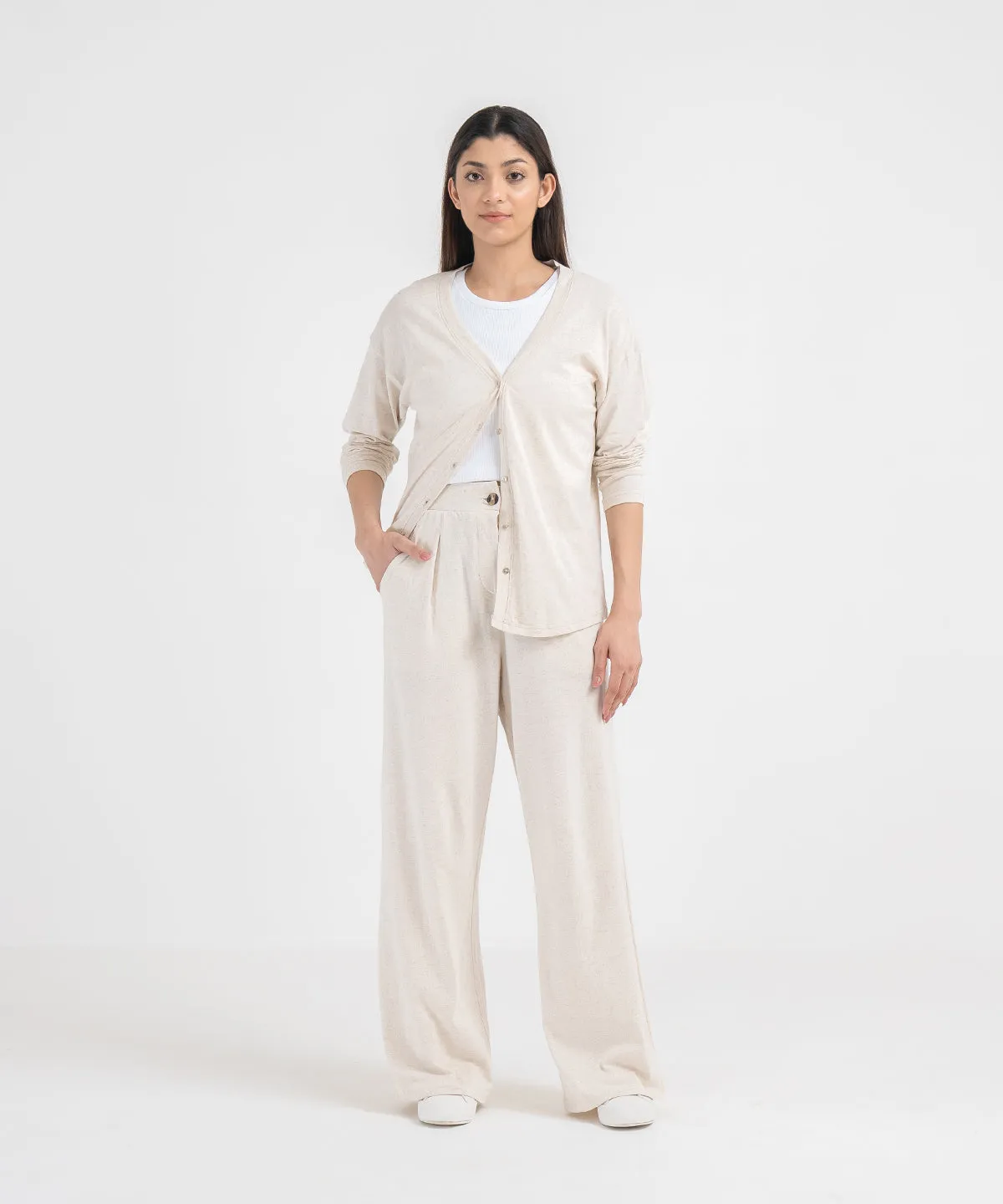 Women's Linen Flared Pants