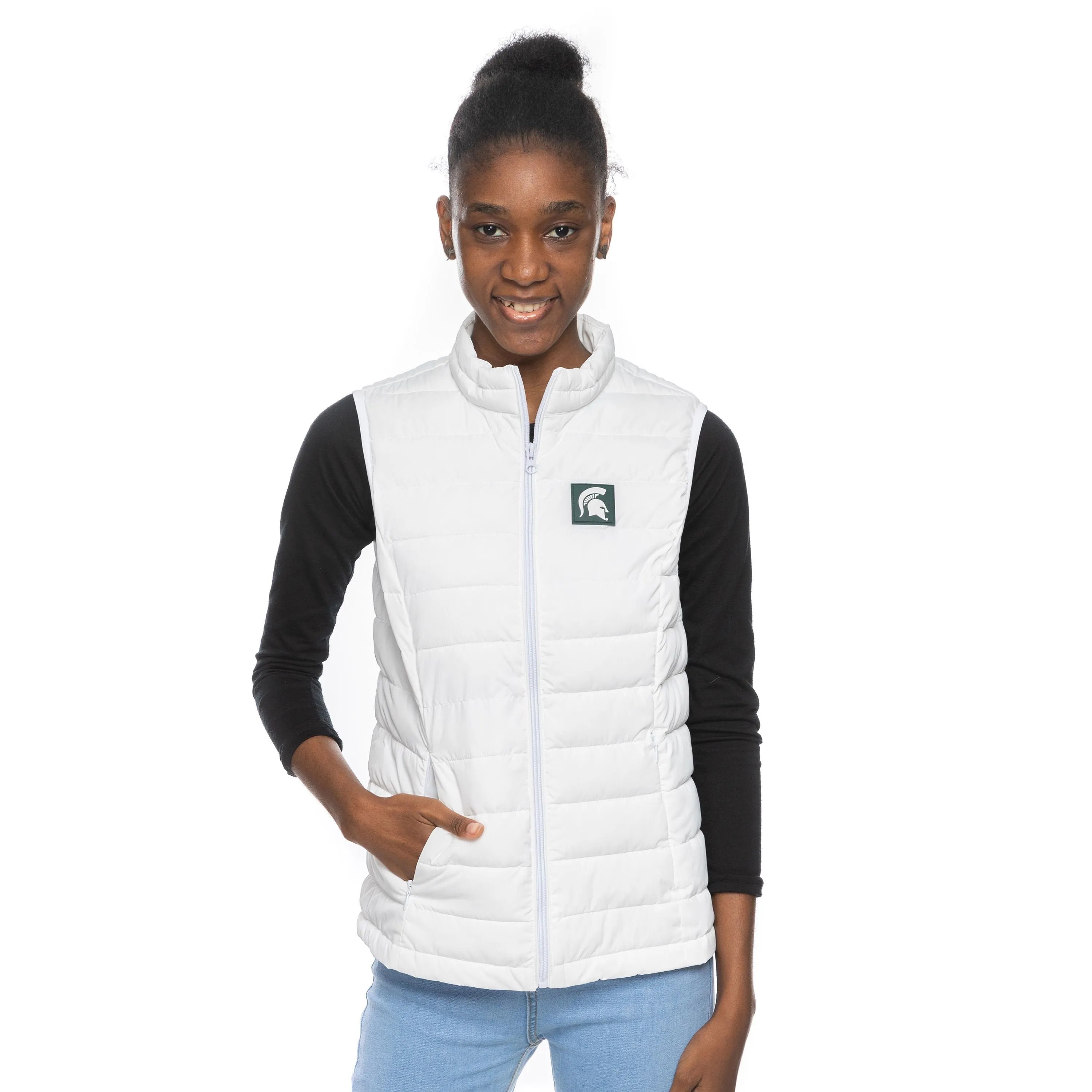 Women's Spartan Helmet Puffer Vest