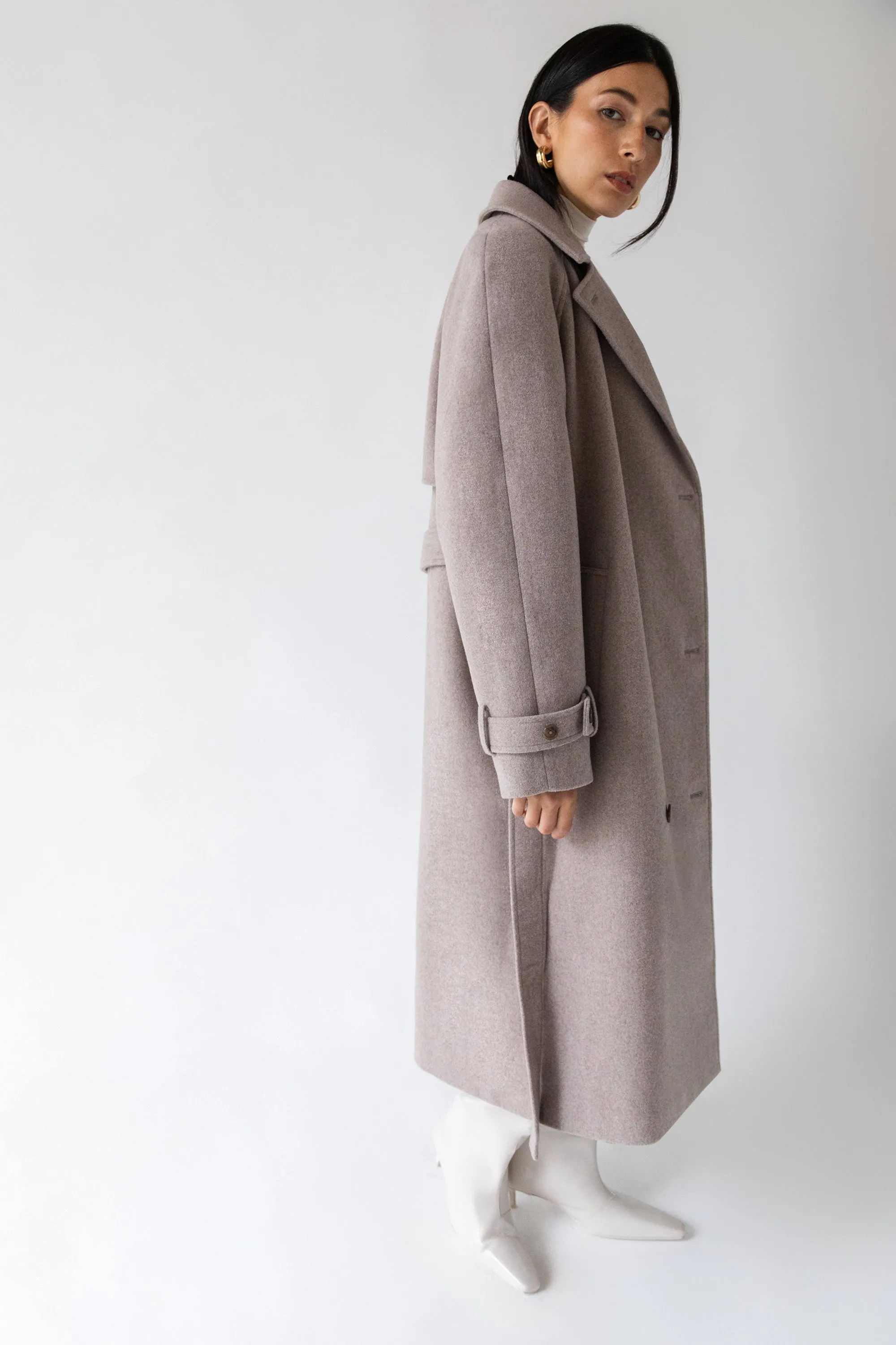 WOOL-BLEND TRENCH COAT