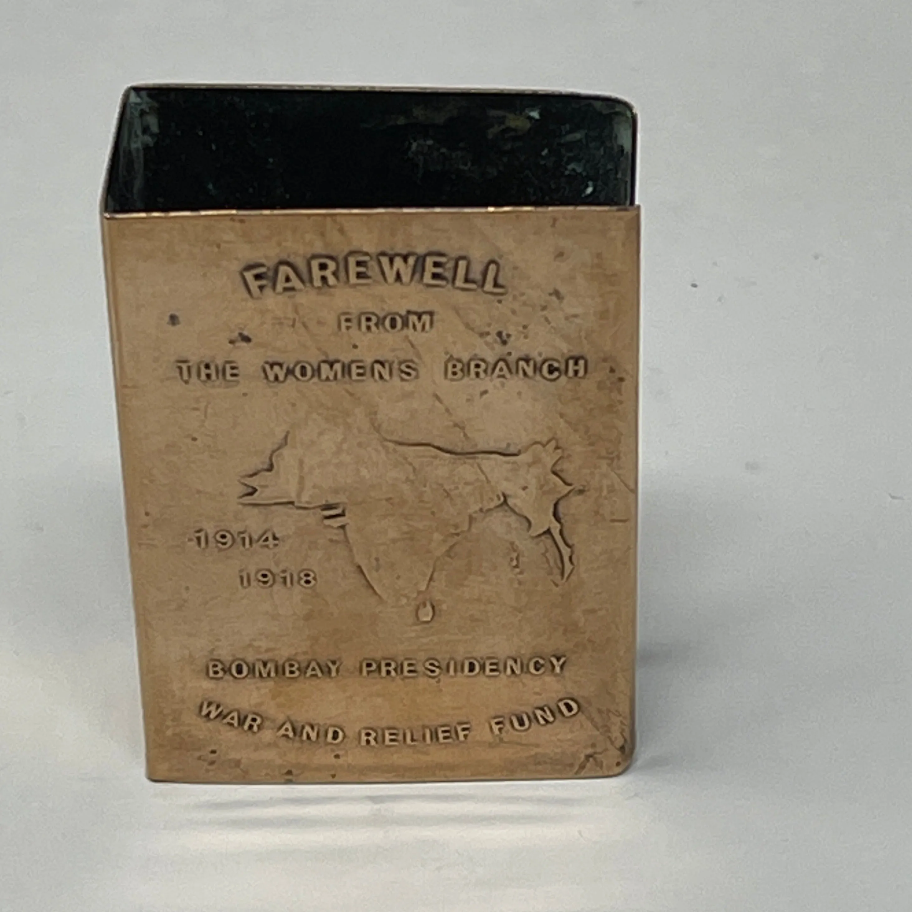 WW1 Brass Match Box Holder